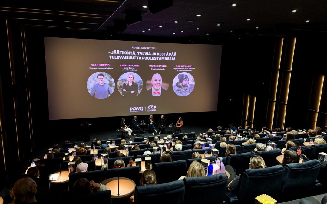 Jäätiköitä, talvia ja kestävää tulevaisuutta puolustamassa – POW Afterwork -leffailta kiinnosti sankoin joukoin talvien ystäviä